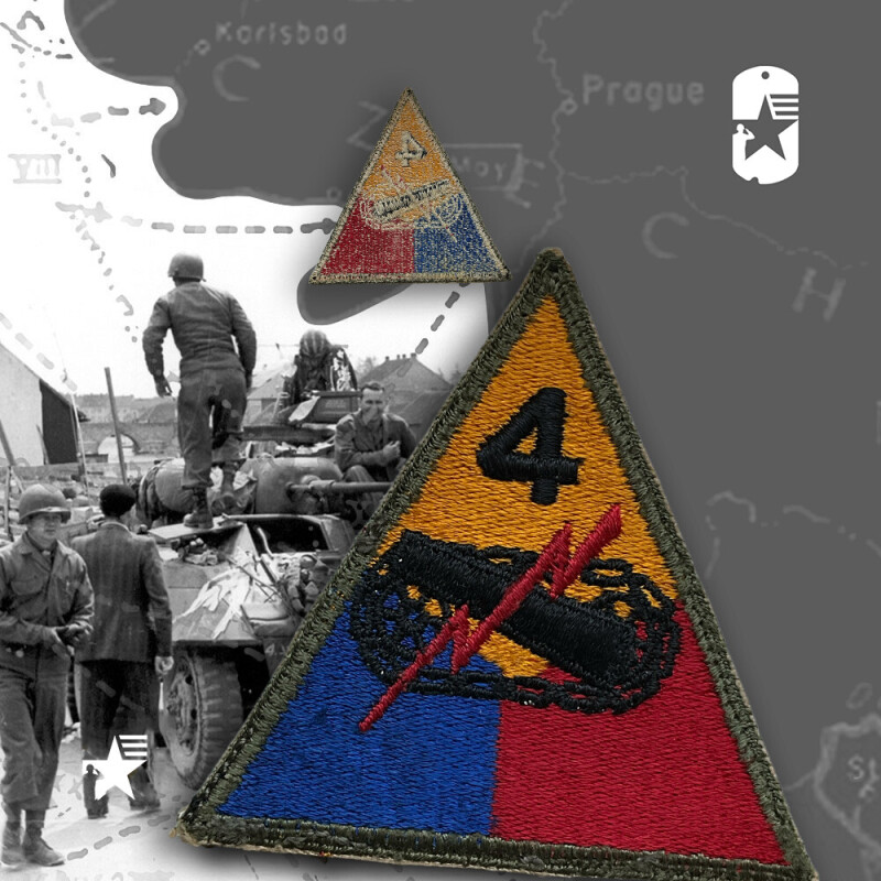 Originální nášivka US 4. obrněná divize
